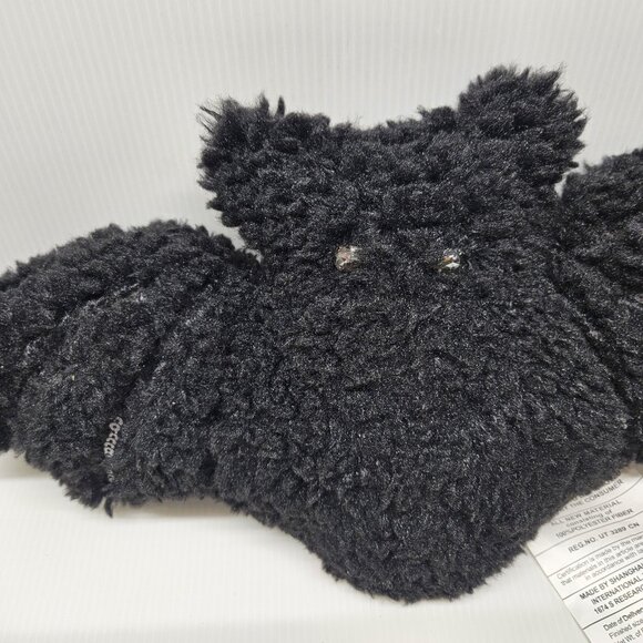 Pottery Barn Shimmer Bat Shaped Decorative Throw Pillow Black Halloween - Picture 5 of 5